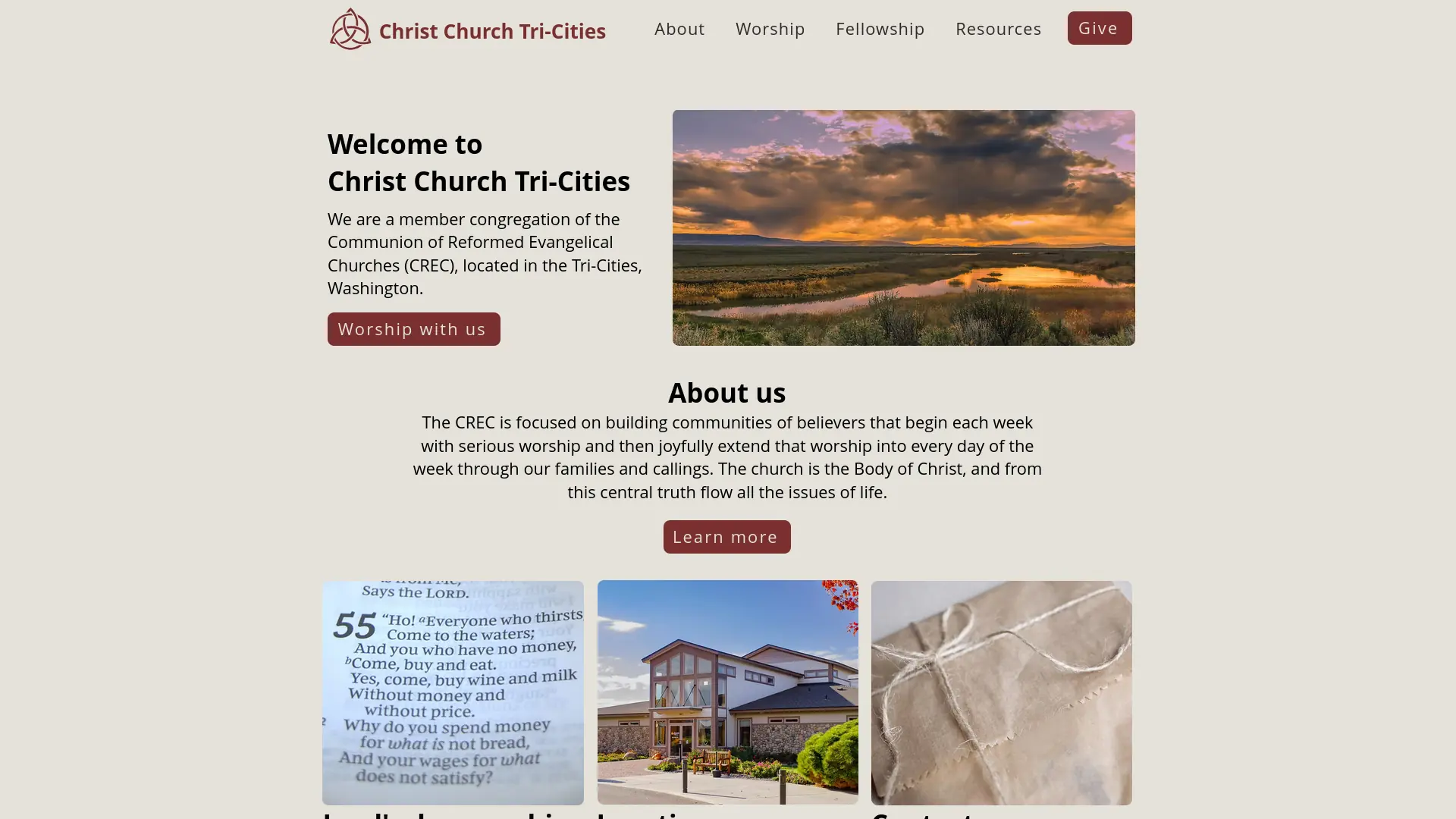 Christ Church Tri-Cities website